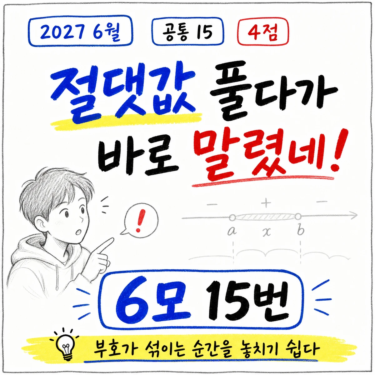 2027학년도 6월 모의고사 수학 공통 15번 문제 이미지